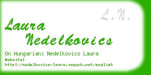 laura nedelkovics business card
